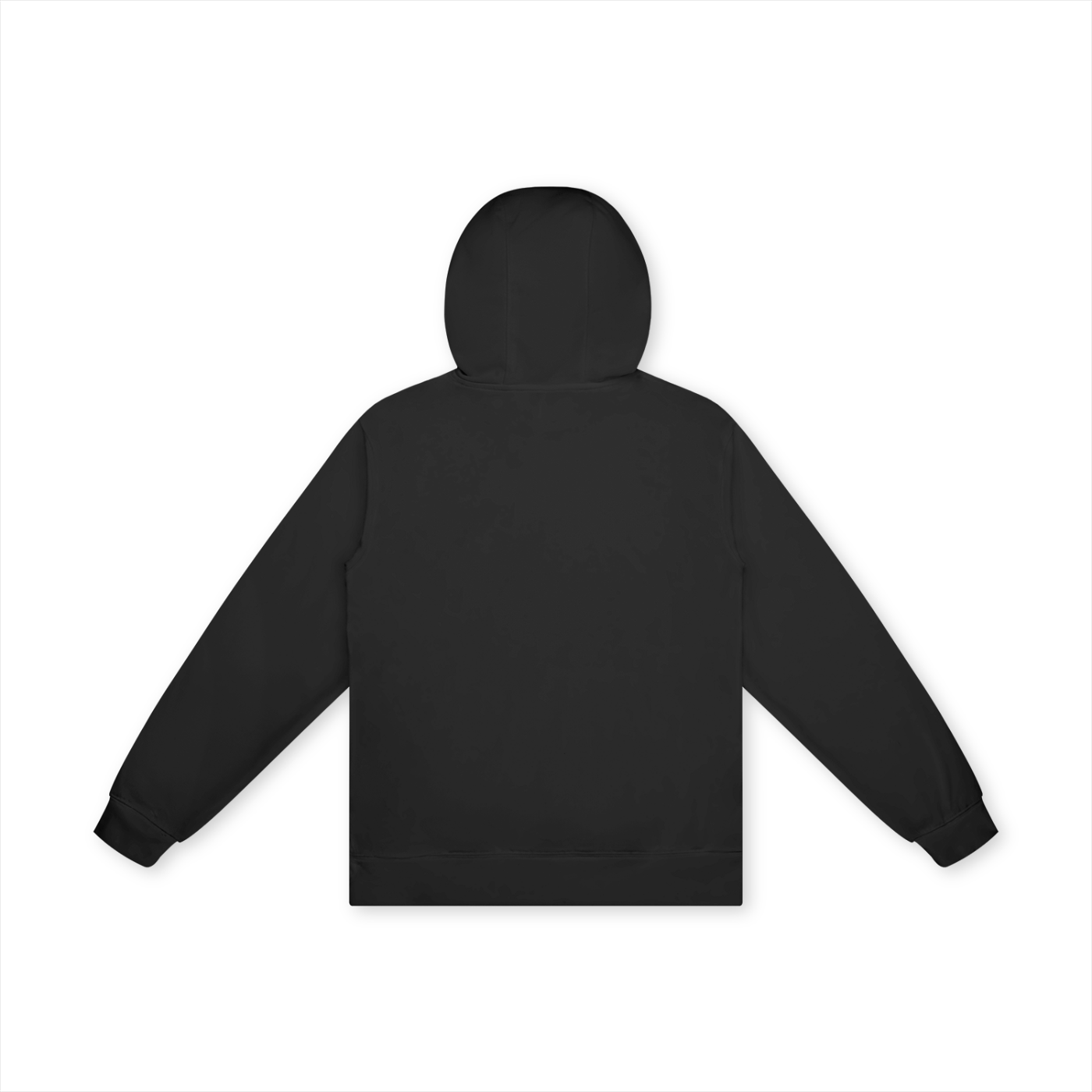 BLACK PRINTED OVRDOG HOODIE