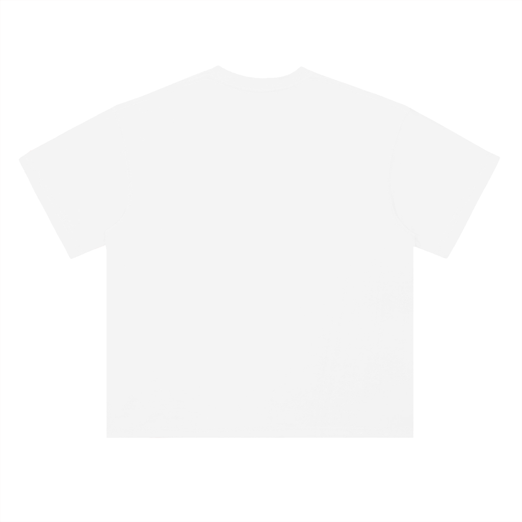 WHITE PRINTED OVRDOG T-SHIRT