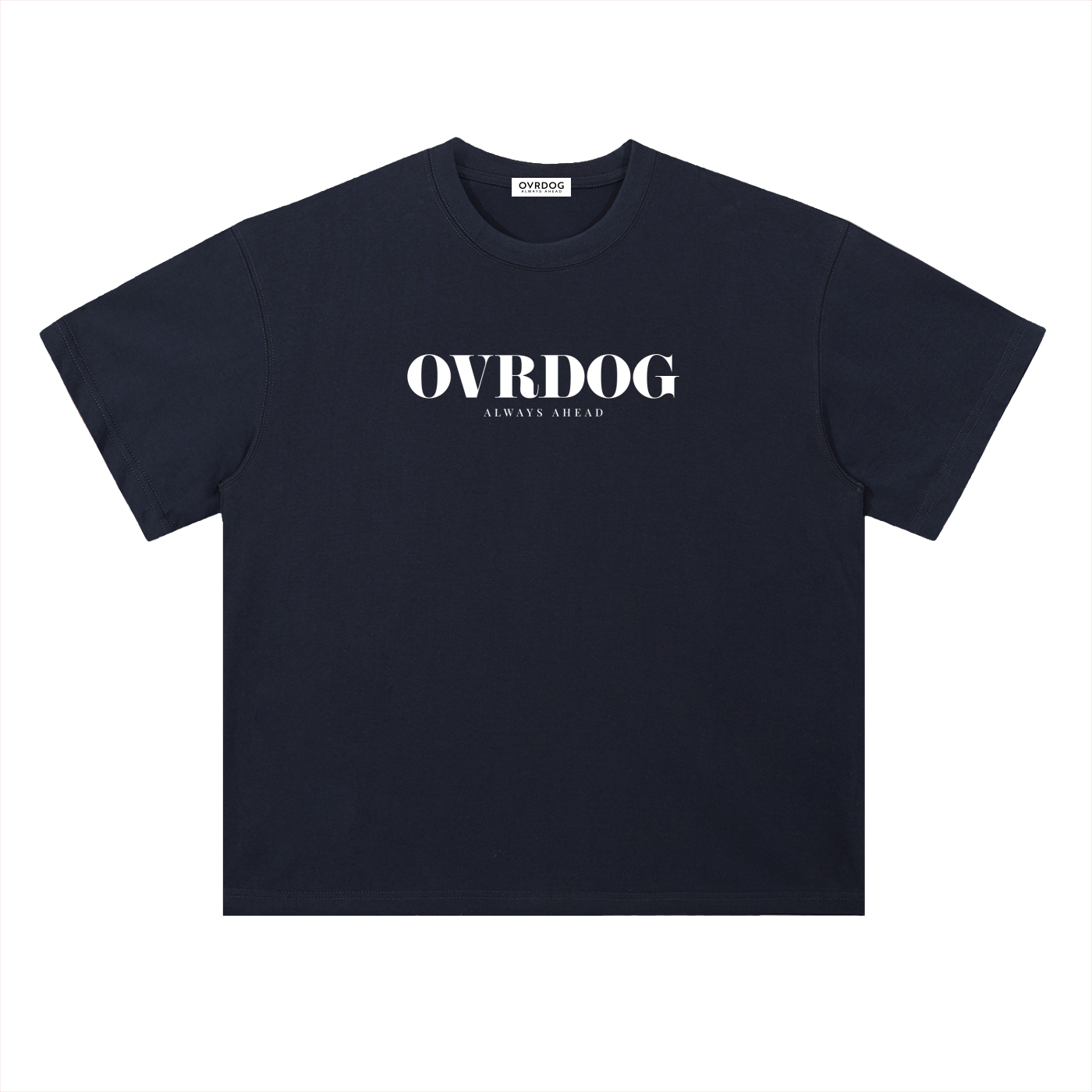 NAVY BLUE PRINTED OVRDOG T-SHIRT