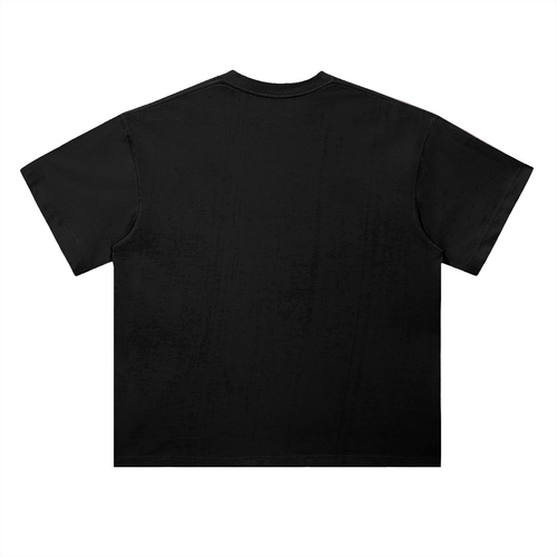 BLACK PRINTED OVRDOG OD T-SHIRT