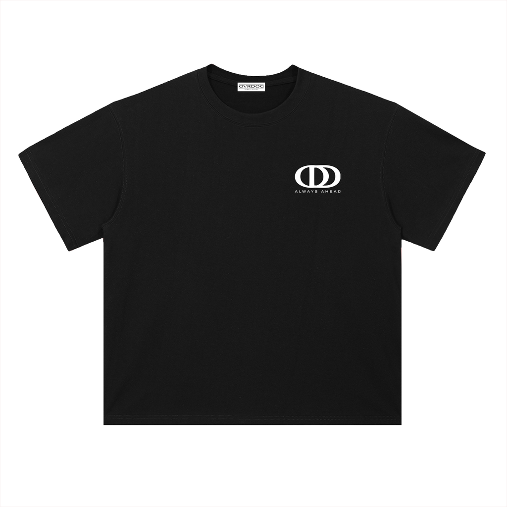 BLACK PRINTED OVRDOG OD T-SHIRT