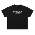 BLACK PRINTED OVRDOG T-SHIRT