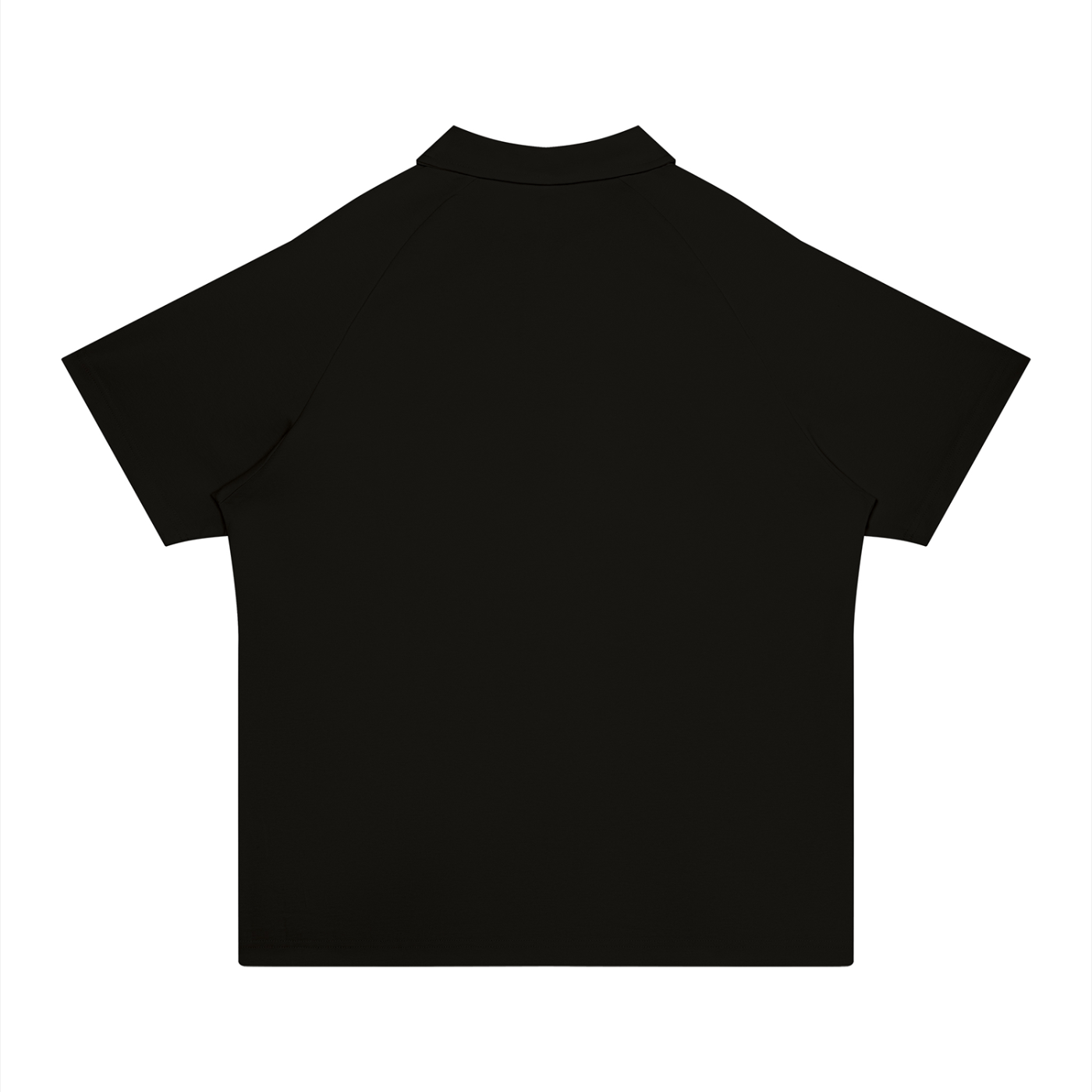 BLACK PRINTED OVRDOG POLO SHIRT