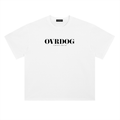WHITE PRINTED OVRDOG ALWAYS AHEAD T-SHIRT