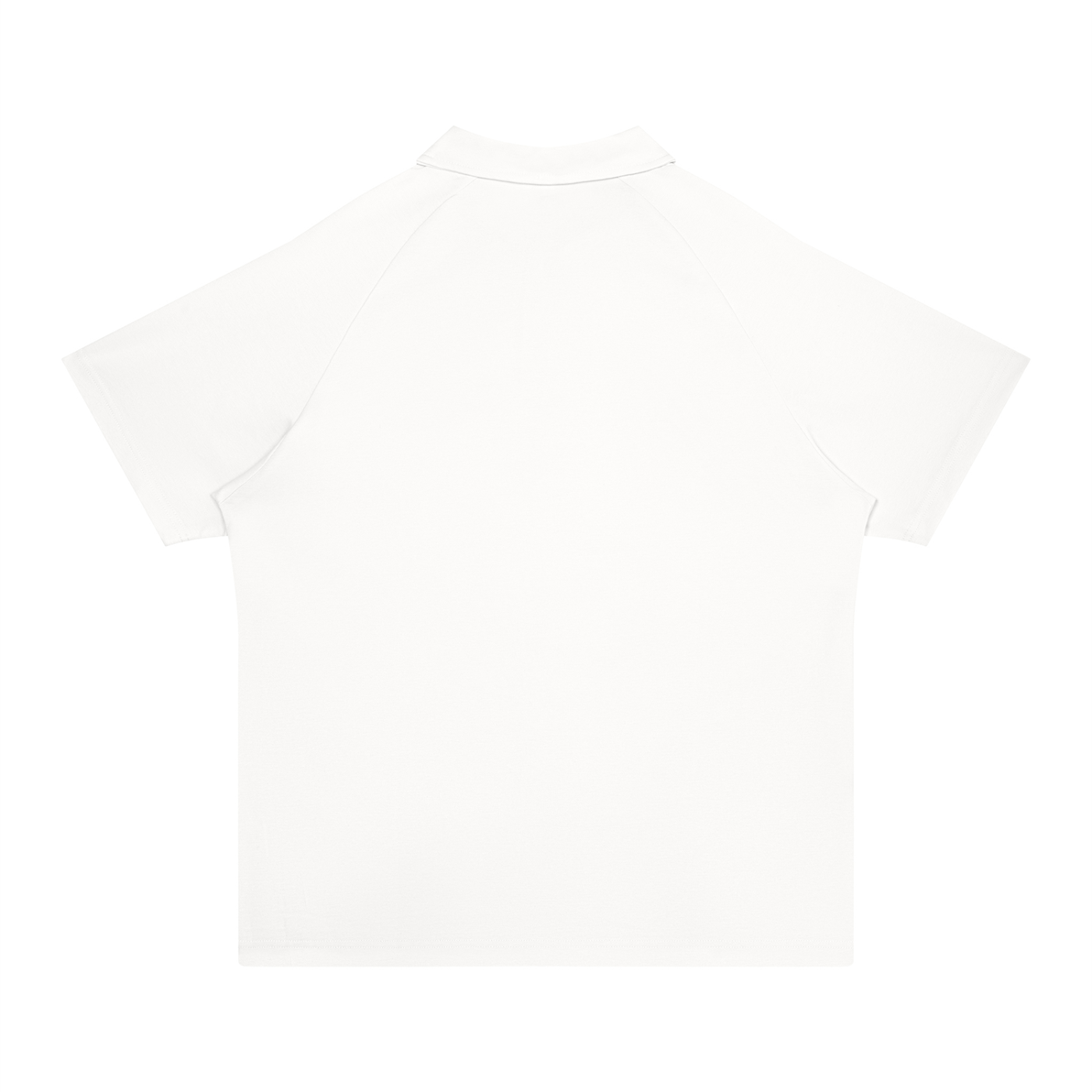 WHITE PRINTED OVRDOG POLO SHIRT