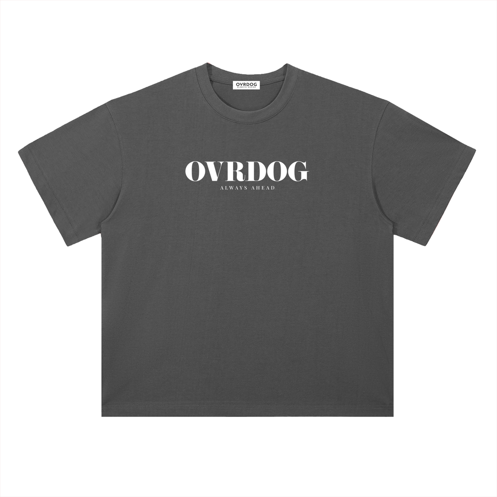 DARK GRAY PRINTED OVRDOG T-SHIRT