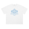 WHITE PRINTED OVRDOG BLUE CREST T-SHIRT