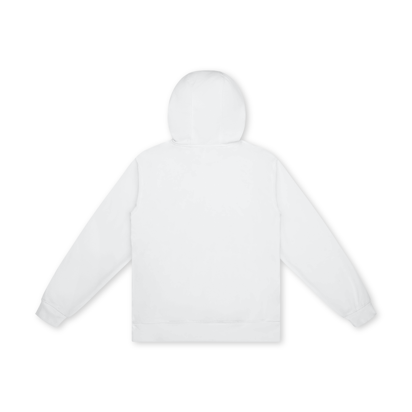 WHITE PRINTED OVRDOG HOODIE