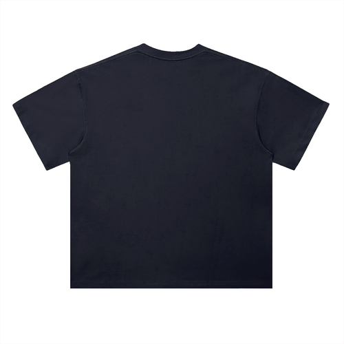 NAVY BLUE PRINTED OVRDOG T-SHIRT