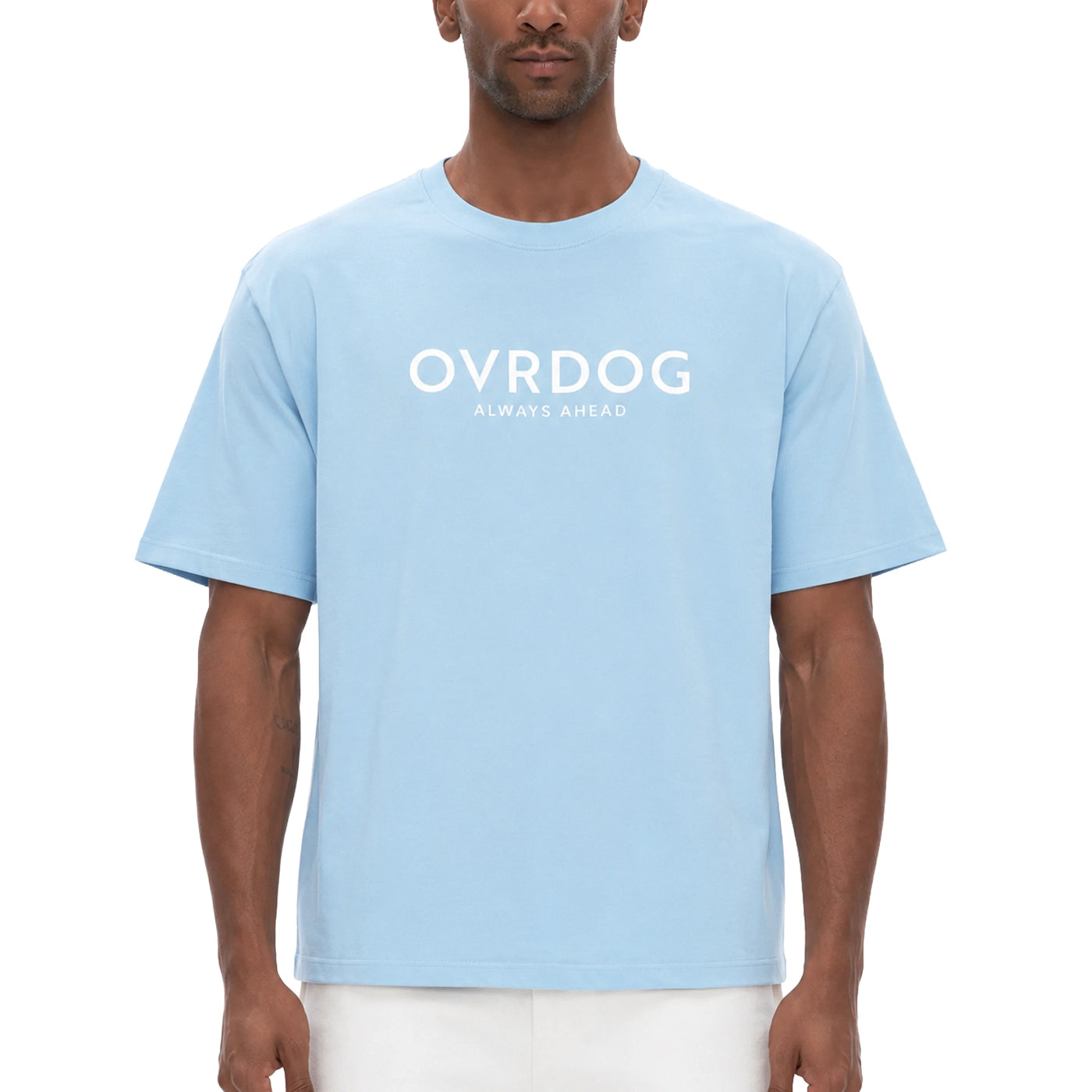 BLUE PRINTED OVRDOG T-SHIRT