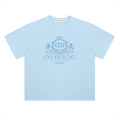 BLUE PRINTED OVRDOG CREST T-SHIRT