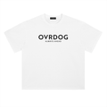 WHITE PRINTED OVRDOG T-SHIRT