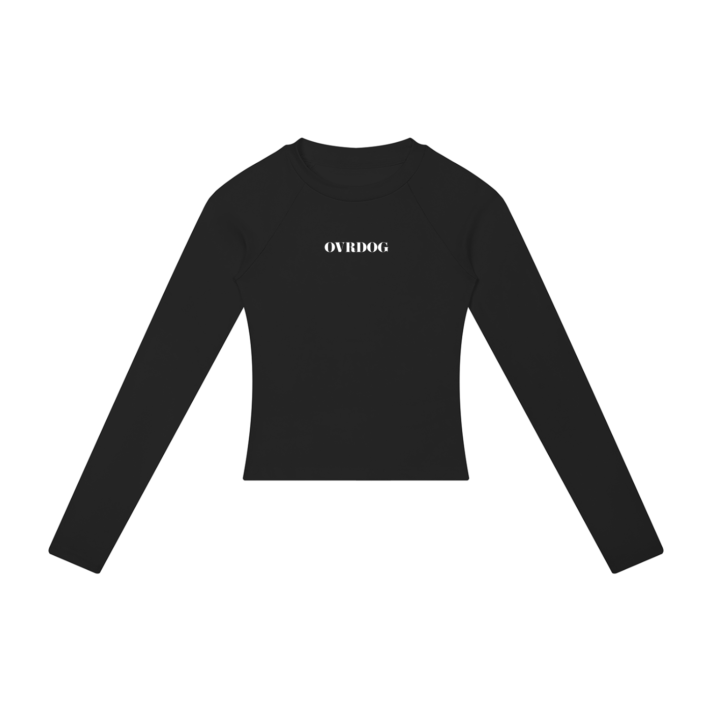 BLACK PRINTED OVRDOG SLIM T-SHIRT